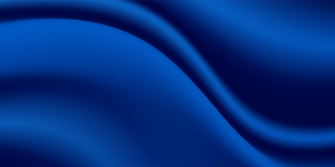 Abstract vector background luxury blue cloth or liquid wave or wavy folds of grunge silk texture satin velvet material, luxurious background or elegant wallpaper