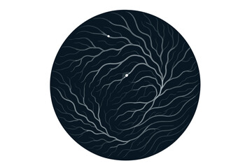 Obraz premium Electric Veil Icons. Line style vector icons of Electric Veil: flowing lines, pulsing light, energy veins, curved layers, glowing