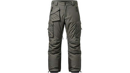 High-quality olive green cargo pants with multiple pockets, perfect for outdoor activities and workwear