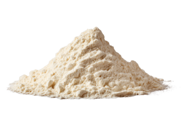 Pile of fine beige powder isolated on black background with soft lighting ingredient, Isolated On White Background, Png Transparent