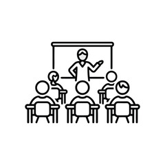 Classroom Training Session Illustration