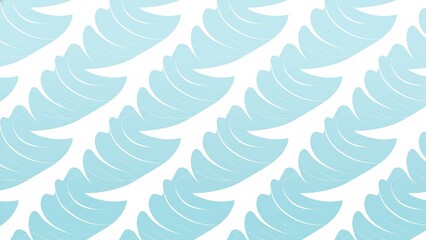 Fototapeta premium Soft Blue Leaf Pattern on White Background for Elegant Design Projects