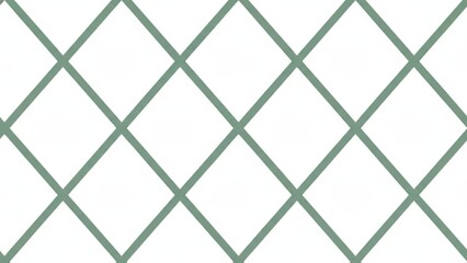 Geometric Diamond Pattern in Soft Green on White Background