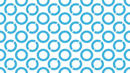 Repeating Blue Circular Pattern on White Background for Design Use