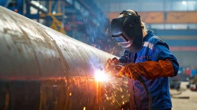 Welder at Work.