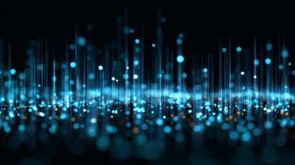 Modern abstract big data background showing digital information flow, technology innovation, and futuristic data network
