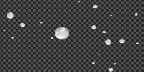 Transparent Water Droplets Overlay – Realistic Liquid Drops, Wet Effect, Condensation Texture for Photo Editing, Design, Rain and Moisture Background Elements