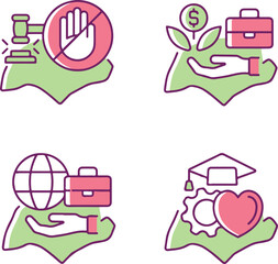 Singapore Lifestyle and Law Icons