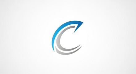 Dynamic motion logo design concept depicting speed, progress, and technology integration