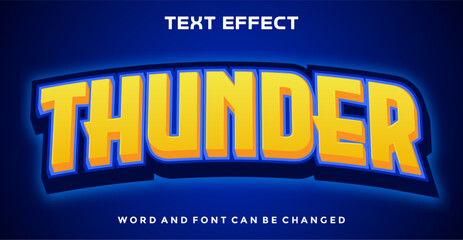 Thunder editable text effect
