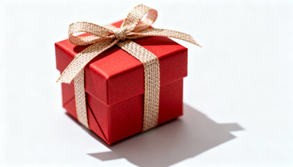 Fototapeta premium merry christmas gift box isolated on white background 