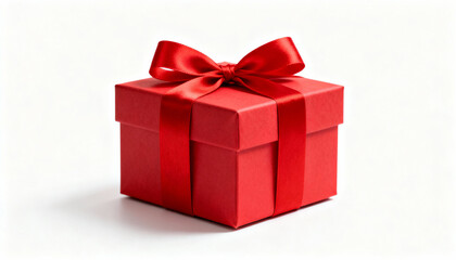 Obraz premium merry christmas gift box isolated on white background