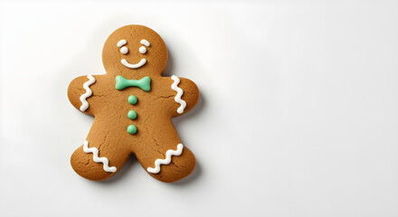Naklejka premium merry christmas cookies isolated on white background