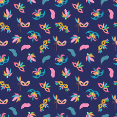 Seamless pattern of Brazilian carnival. Design for fabric, textiles, wallpaper, packaging
