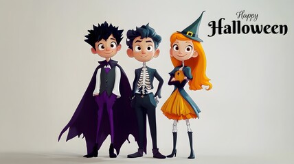 cartoon illustration of a young couple