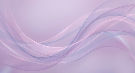 Elegant Abstract Wavy Background in Soft Pastel Purple and Pink Tones.