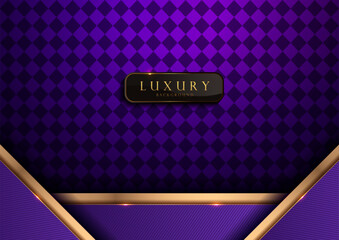 Luxury purple geometric background with diagonal stripes and checkerboard pattern, perfect for website banners, stage decoration, boutique style cards, modern abstract design
