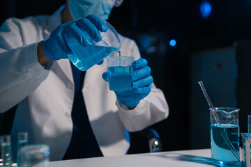 Life scientists researching in a modern lab,  biotech innovation, medical analysis, DNA research,...