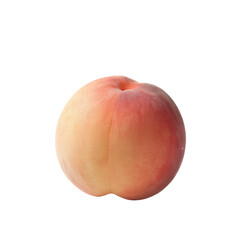 Fototapeta premium Fresh ripe peach isolated with realistic texture