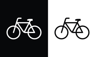 Fahrrad Vektor Symbol schwarz. Fahrrad und App Icon. vector illustration eps file. 