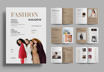 Minimal Fashion Magazine Editorial Layout