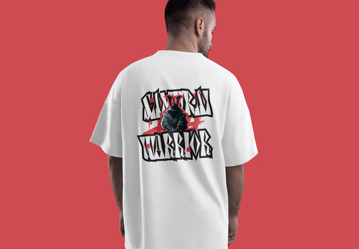 Samurai Warrior Graphic Tshirt Design Template