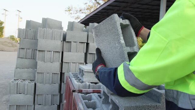 Quality Inspection of Concrete Blocks in Construction
