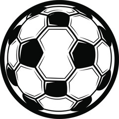 Obraz premium Classic Soccer Ball Illustration Vector