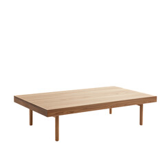 Fototapeta premium Minimalist Wooden Coffee Table with Light Finish