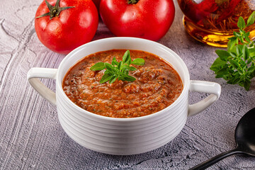 Gazpacho - cold Spanish tomato soup