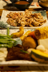 Gathering Moment: Close-up of Abundant and Colorful Hot Pot Ingredients