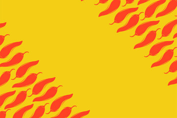 Minimal Chili Pepper Repeat Pattern, Perfect for Wrapping Paper, Branding, and Kitchen Decor