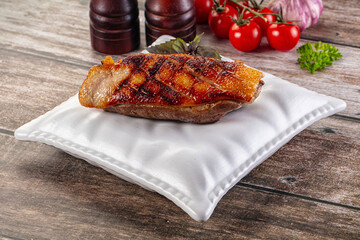 Roasted duck breast fillet meat