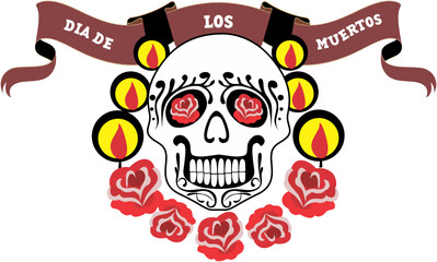 Day of the Dead Festival Vector Pack – Sugar Skulls, Mariachi Art, Fireworks, Party Icons & Colorful Celebration Graphics