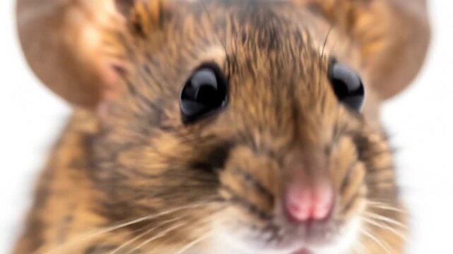 Cute Mouse Face Close Up.