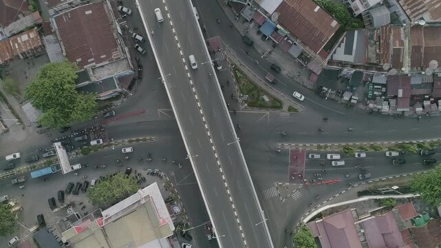 traffic in the city Banda Aceh Indonesia