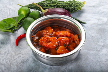 Chinese cuisine - Prawn sweet and sour sauce