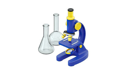 Child Microscope with Glass Beakers for Science Experiment