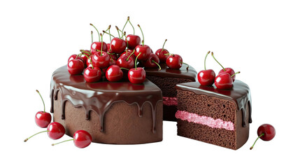 Chocolate Cake with Cherries: Delicious Dessert