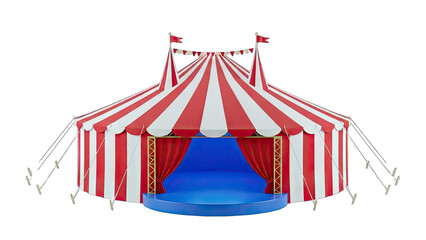 Circus Tent Standing Ready for a Show