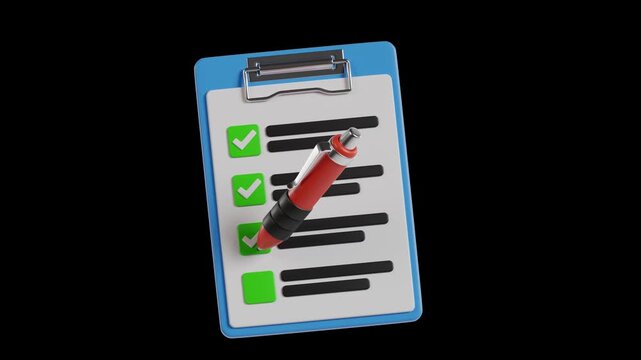 3D To-Do List Animation | Alpha Loop