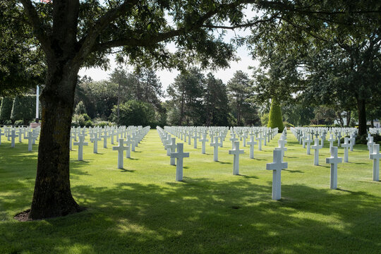 View of cemetery with grave stones
