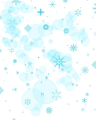 christmas background with snowflakes