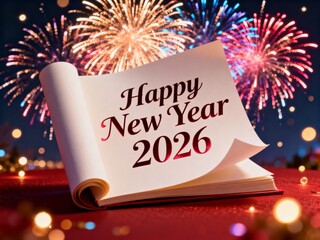 Festive 2026 New Year Greeting Celebration Design