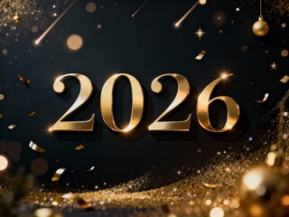 Festive 2026 New Year Greeting Celebration Design