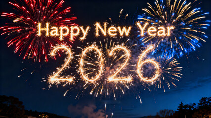 Festive 2026 New Year Greeting Celebration Design