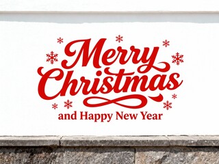 Merry Christmas and Happy New Year 2026 Celebration Design