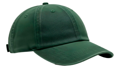 ia generated. A dark green baseball cap isolated on transparent background
