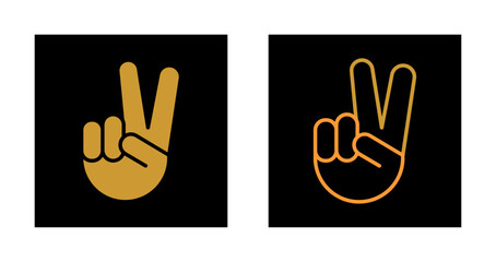 Victory Hand Icon Design