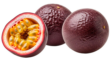 ia generated. Passion fruit isolated on a white background